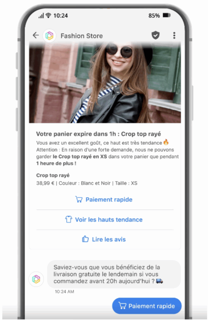 RCS panier abandoné e-commerce